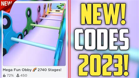 NEW CODES Mega Fun Obby 2740 Stages! By @Bloxtun, .
